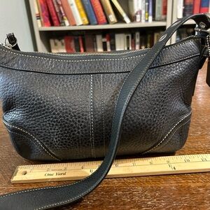 Coach Pebble Leather Shoulder Crossbody Bag   F12321